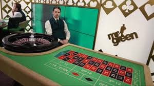 Live table layout and betting positions Live Dragon Tiger table with croupier